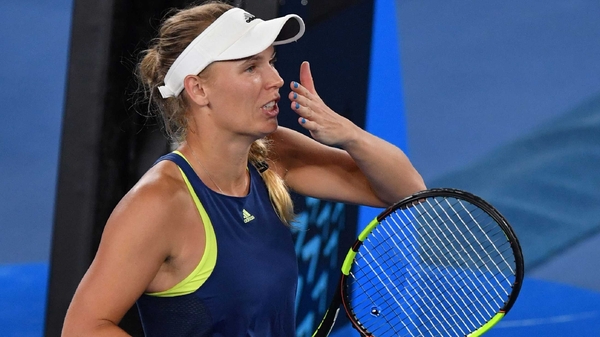 Caroline Wozniacki is into the last four on Down Under