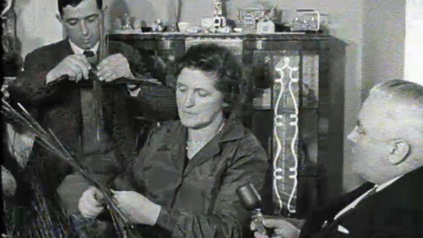 Making Brigid's Crosses 1963