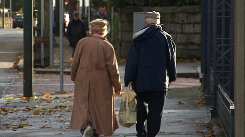 The current employment rates for workers aged 55-64 in Ireland is 56