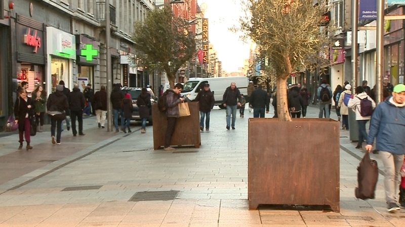 The planter boxes on Henry Street
