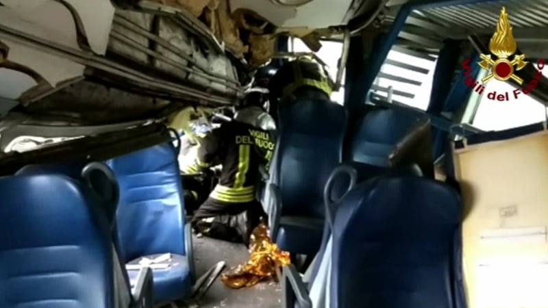 Emergency services are still at the scene of the derailment