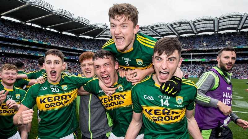 Kerry minors celebrate their All-Ireland minor win in 2016