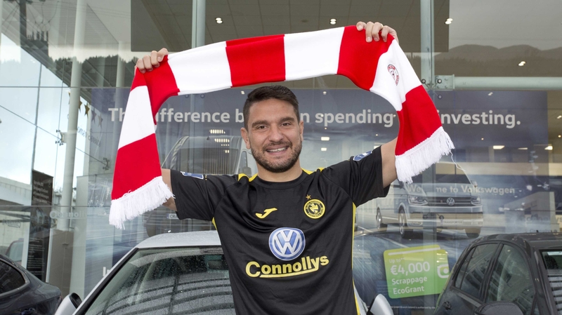Eduardo Pincelli was unveiled as a Sligo Rovers player today