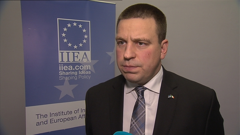 Juri Ratas is on an official visit to Dublin