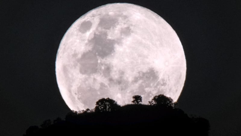 The rare event made the moon appear larger than normal