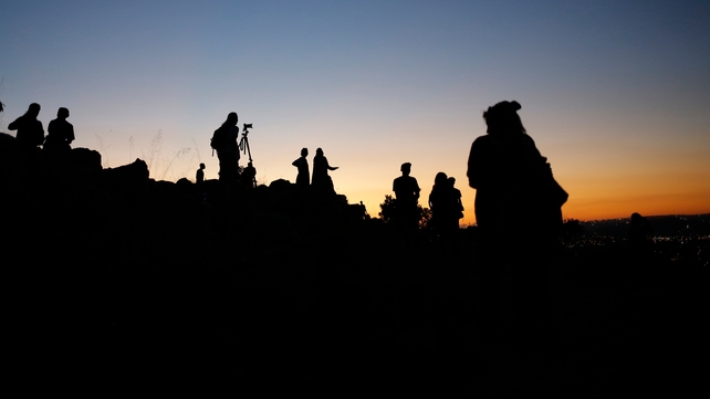 Skygazers gather in Johannesburg, South Africa