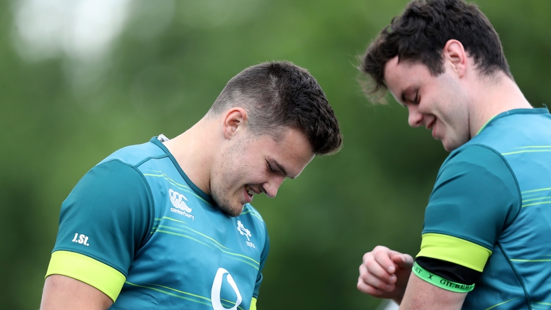 Jacob Stockdale (L) and James Ryan