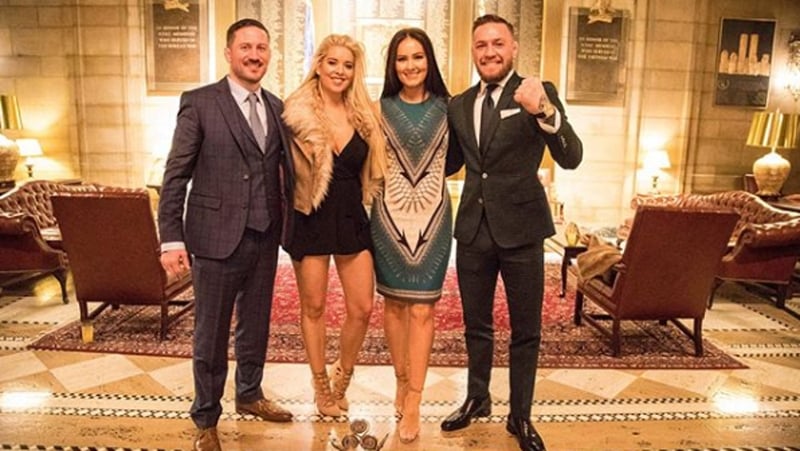 Conor McGregor attended the Gala with his partner Dee Devlin, his coach John Kavanagh and his partner Orlagh Hunter