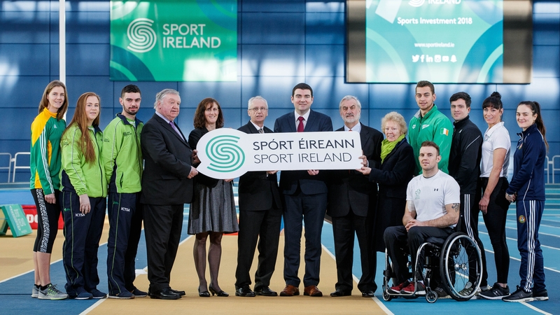 The 2018 funding was announced at the Sport Ireland National Indoor Arena today