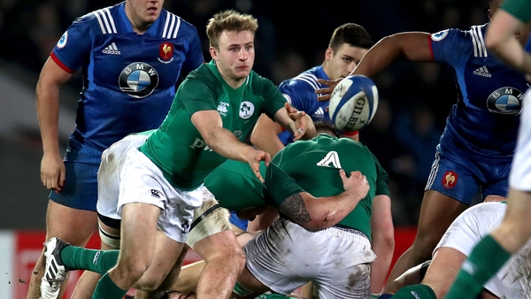 Scrum-half Jonny Stewart returns to the Ireland team to face Wales
