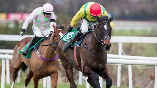 Supasundae pictured coming home ahead of Faugheen.