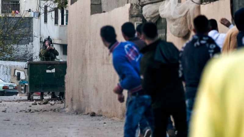 Unrest developed when Israeli forces began searching for suspects in rabbi's murder