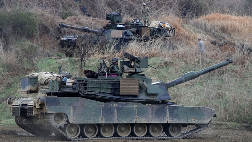 US soldiers seen during a military exercise near the border between South and North Korea last year