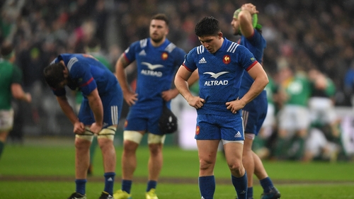 Henry Chavancy is distraught after Johnny Sexton's last gasp drop goal