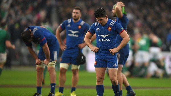 Henry Chavancy is distraught after Johnny Sexton's last gasp drop goal
