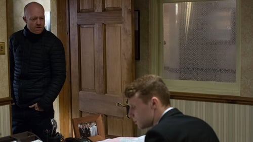 Max tries to find out about Abi's funeral on EastEnders