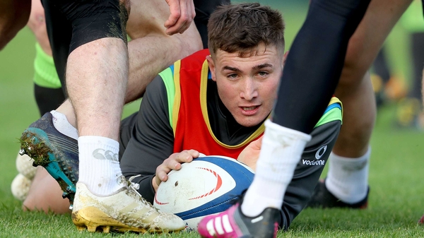Jordan Larmour in Ireland training at Carton House