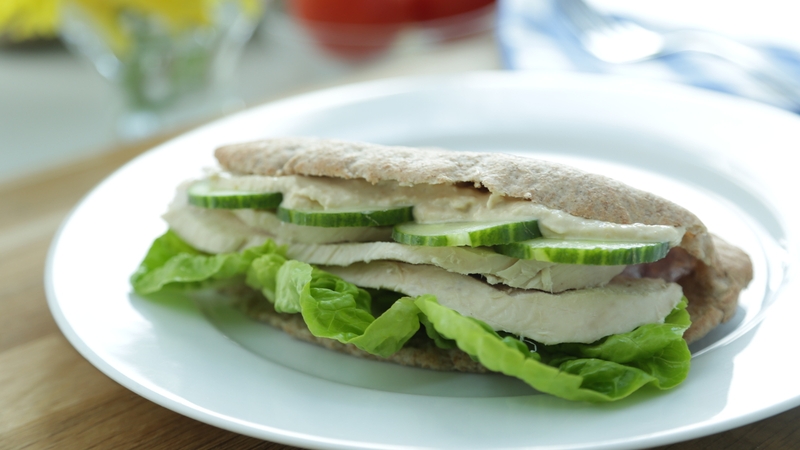 Chicken and Hummus Pitta