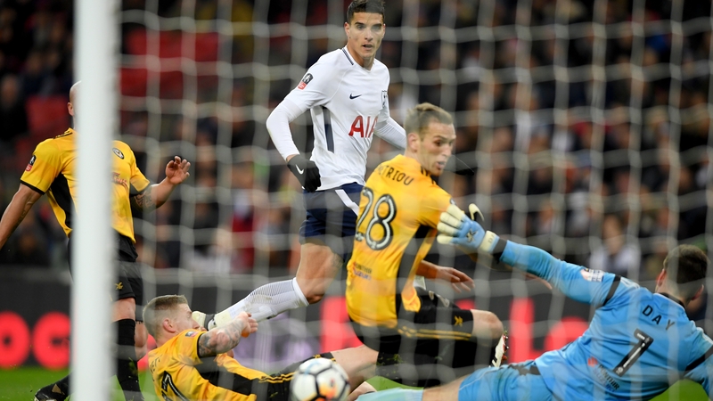 Erik Lamela scores for Spurs