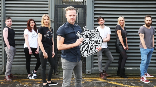 (L-R) Chris Greene, Ciara King, Blathnaid Treacy, Nicky Byrne, Eoghan McDermott, Tracy Clifford, Keith Walsh