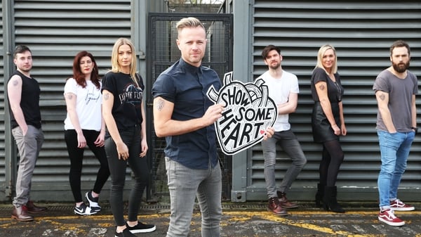 (L-R) Chris Greene, Ciara King, Blathnaid Treacy, Nicky Byrne, Eoghan McDermott, Tracy Clifford, Keith Walsh