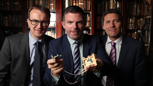 Ger Goold, COO and Partner at Kernel Capital; Frank Smyth, CEO of Pilot Photonics and Kevin Healy from Bank of Ireland.