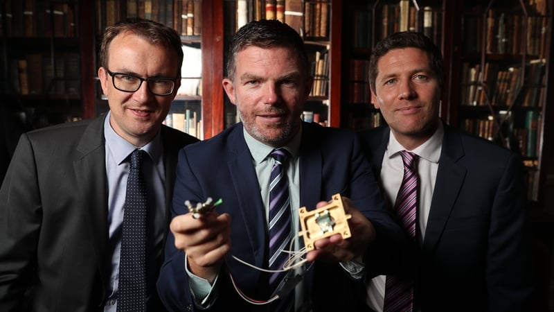 Ger Goold, COO and Partner at Kernel Capital; Frank Smyth, CEO of Pilot Photonics and Kevin Healy from Bank of Ireland.