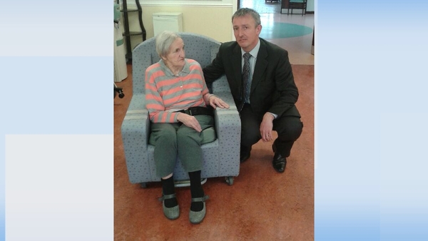 Liam Walsh pictured with his mother Breda who is a resident of the Rosalie Unit