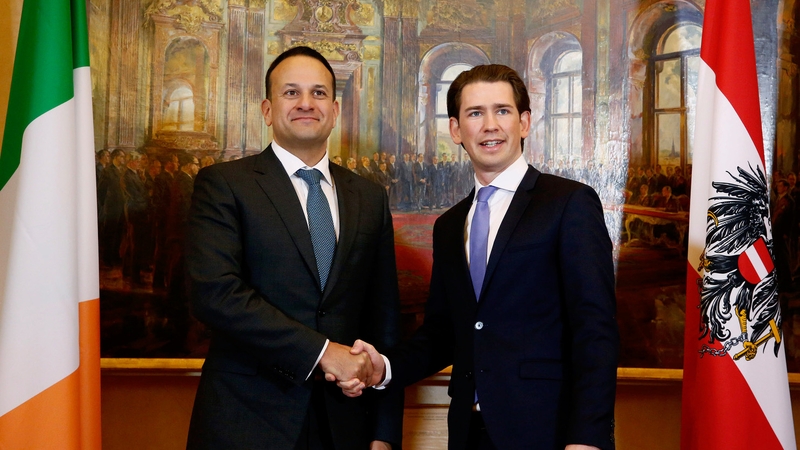 Sebastian Kurz said Austria would support Ireland's position on preventing a hard border