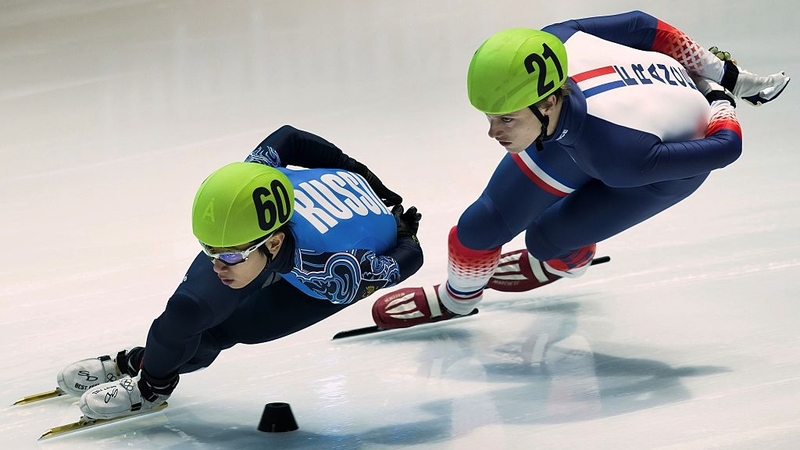 Victor An (L) will not be participating in the speedskating at Pyeonchang