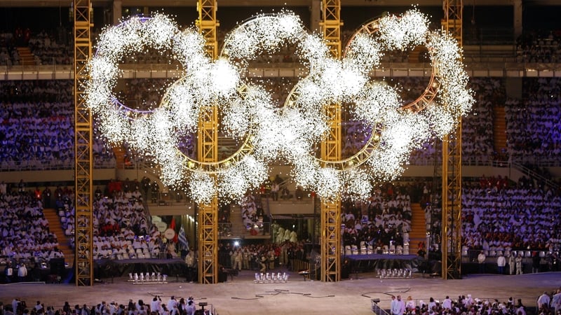 Olympic teams always enter the opening parade after Greece, birthplace of the modern Games