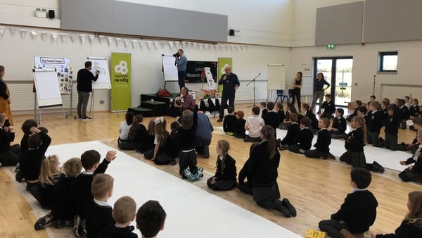Over the weekend the six artists will draw murals on the schools main indoor walls