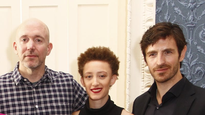 Executive Producer Gene Klein; Maya Eshet and Eoin Macken at the Nightflyers launch in Dublin on Friday
