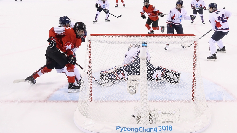 Switzerland cruised to an 8-0 win over Korea