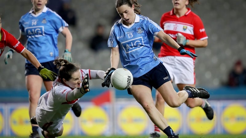 Dublin Cork Oonagh Whyte takes a shot on goal