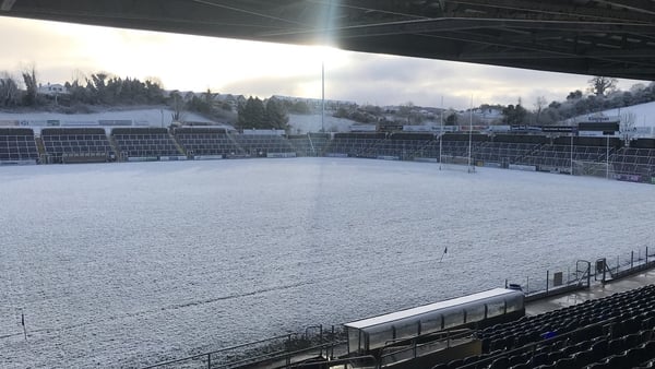 The scene in Cavan as their game with Meath was called off