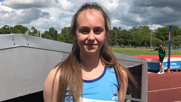 Sommer Lecky equalled her own national junior indoor record in Belgium on Saturday night (photo courtesy of Athletics Ireland @irishathletics)