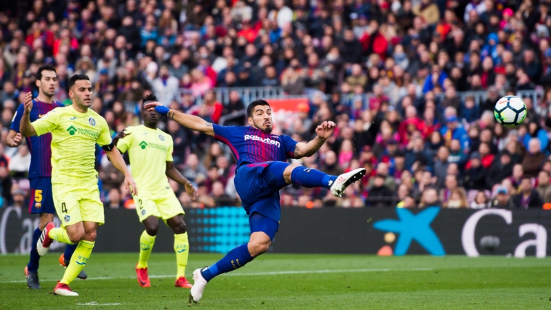Luis Suarez had a goal ruled out for Barcelona