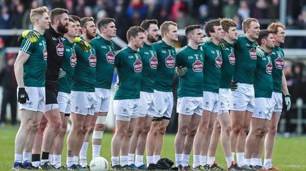 Kildare before throw-in in Newbridge on Sunday