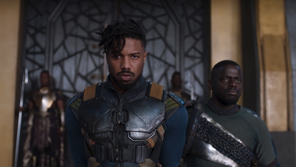 Michael B. Jordan as Erik Killmonger in Black Panther