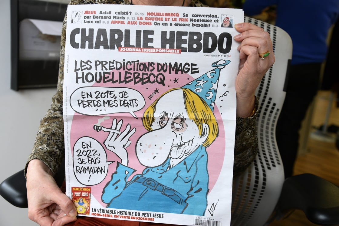 A January 2015 issue of Charlie Hebdo.