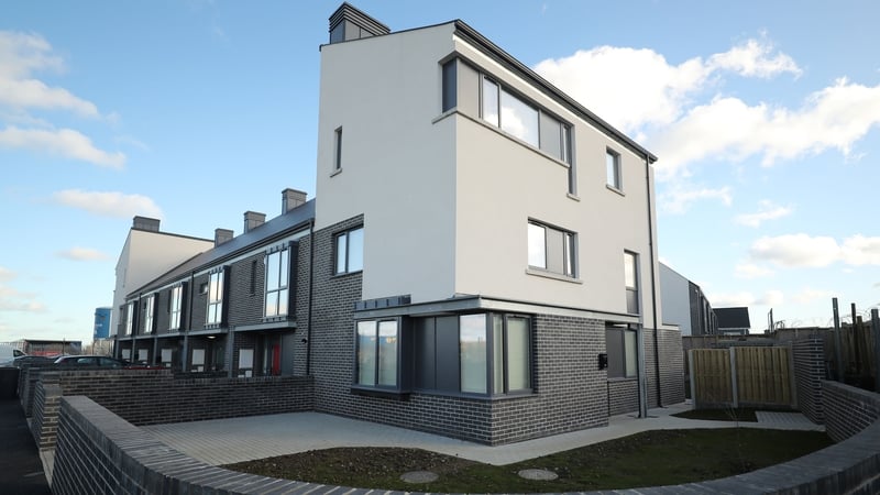 Houses in the Ó Cualann scheme in Ballymun