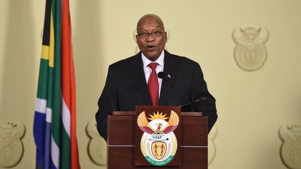 Jacob Zuma announced his resignation in a television address