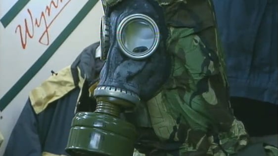Gas mask, Army Bargains shop, Dublin (2003)
