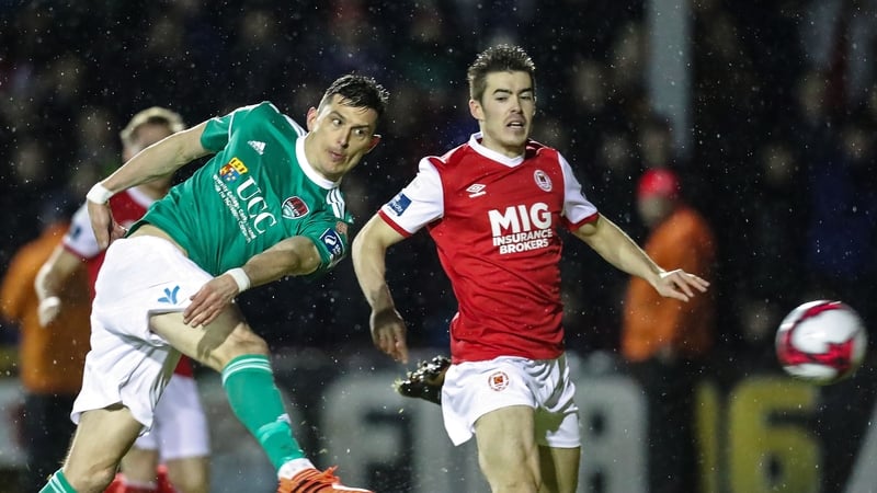 Graham Cummins was on the mark for Cork and then got sent off