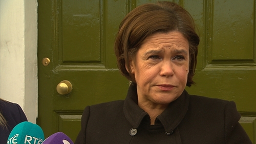 Mary Lou McDonald says her party will meet with the Irish and British governments next week