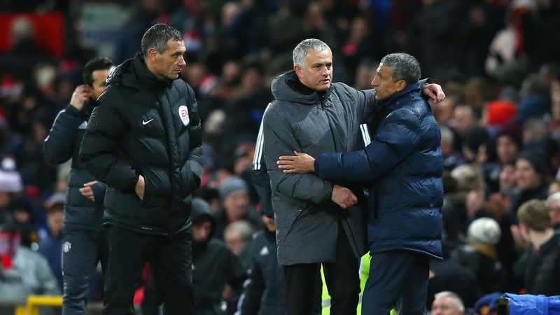 Jose Mourinho and Chris Hughton have a cup quarter-final to look forward to