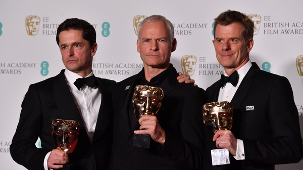 Three Billboards producers Peter Czernin, Martin McDonagh and Graham Broadbent