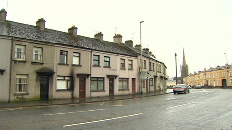 The attack happened at a house in Hillview Terrace in Banbridge around 5.30am this morning
