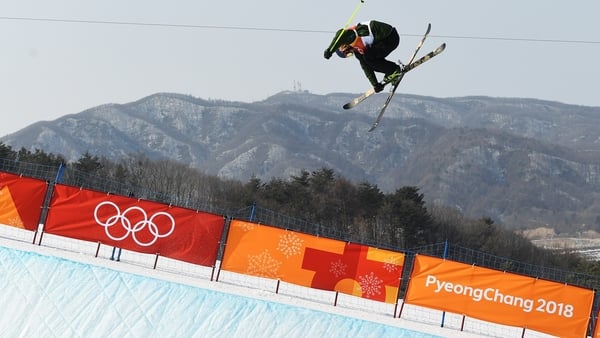 Bubba Newby catches some serious air on his first run